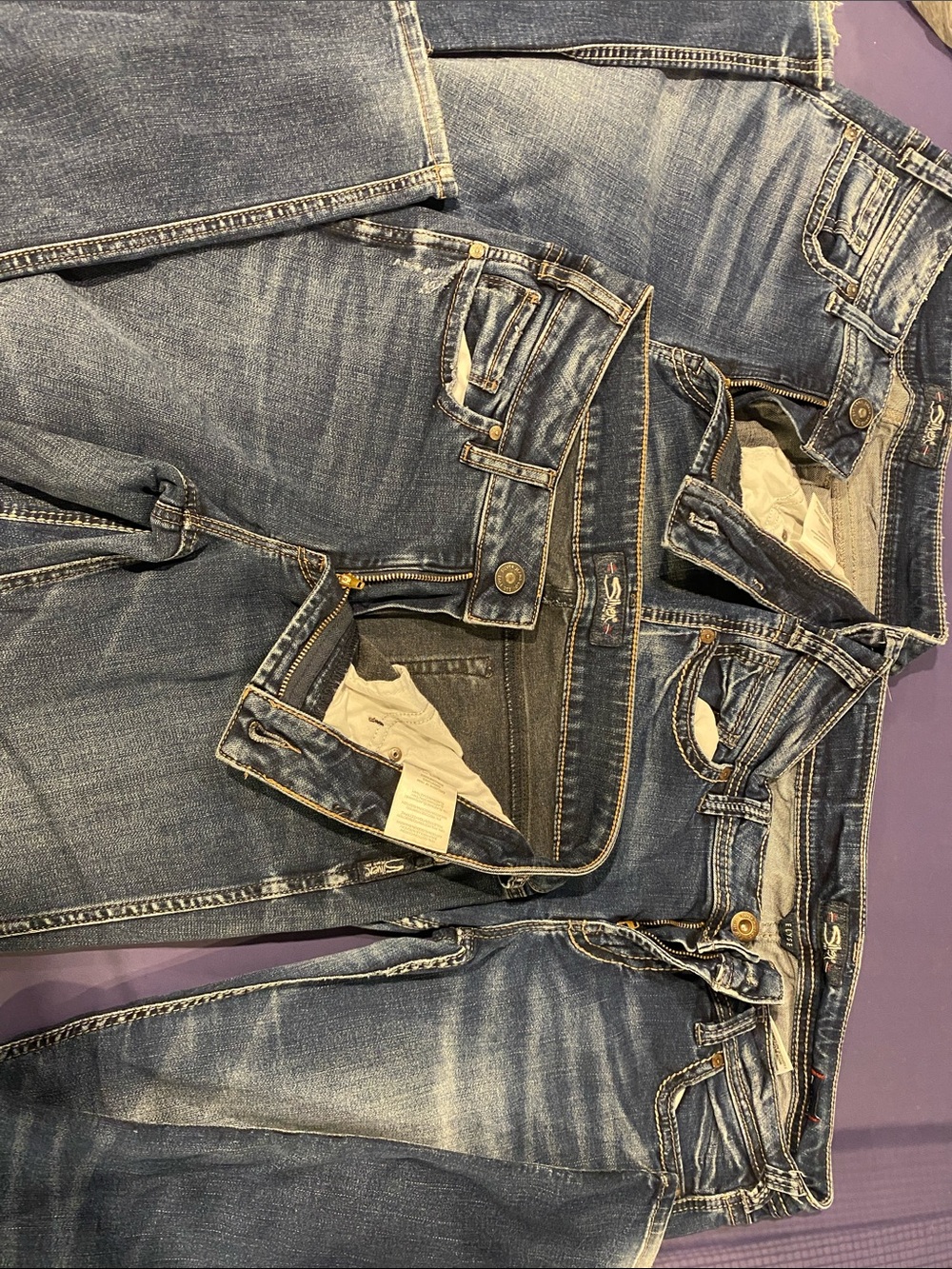 Silver Jeans Women's Medium Blue Straight Leg Jeans